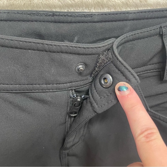 Volcom Battle Stretch Pants Womens Skinny Fit Snow Ski Zip Tech Flare black M - Picture 3 of 11